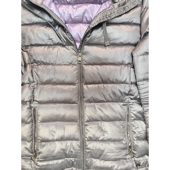 Andrew Marc Packable Lightweight Down Puffer Jacket Coat Hooded M/M Womens - Picture 3 of 5